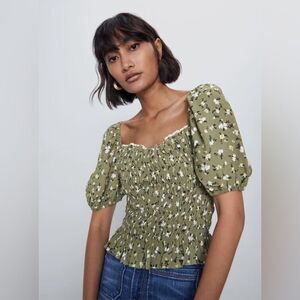 ZARA PRINT CROP TOP